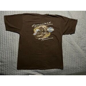 Graceland Memphis TN Harley Davidson Motorcycle HD 2007 T Shirt 2XL Black Elvis